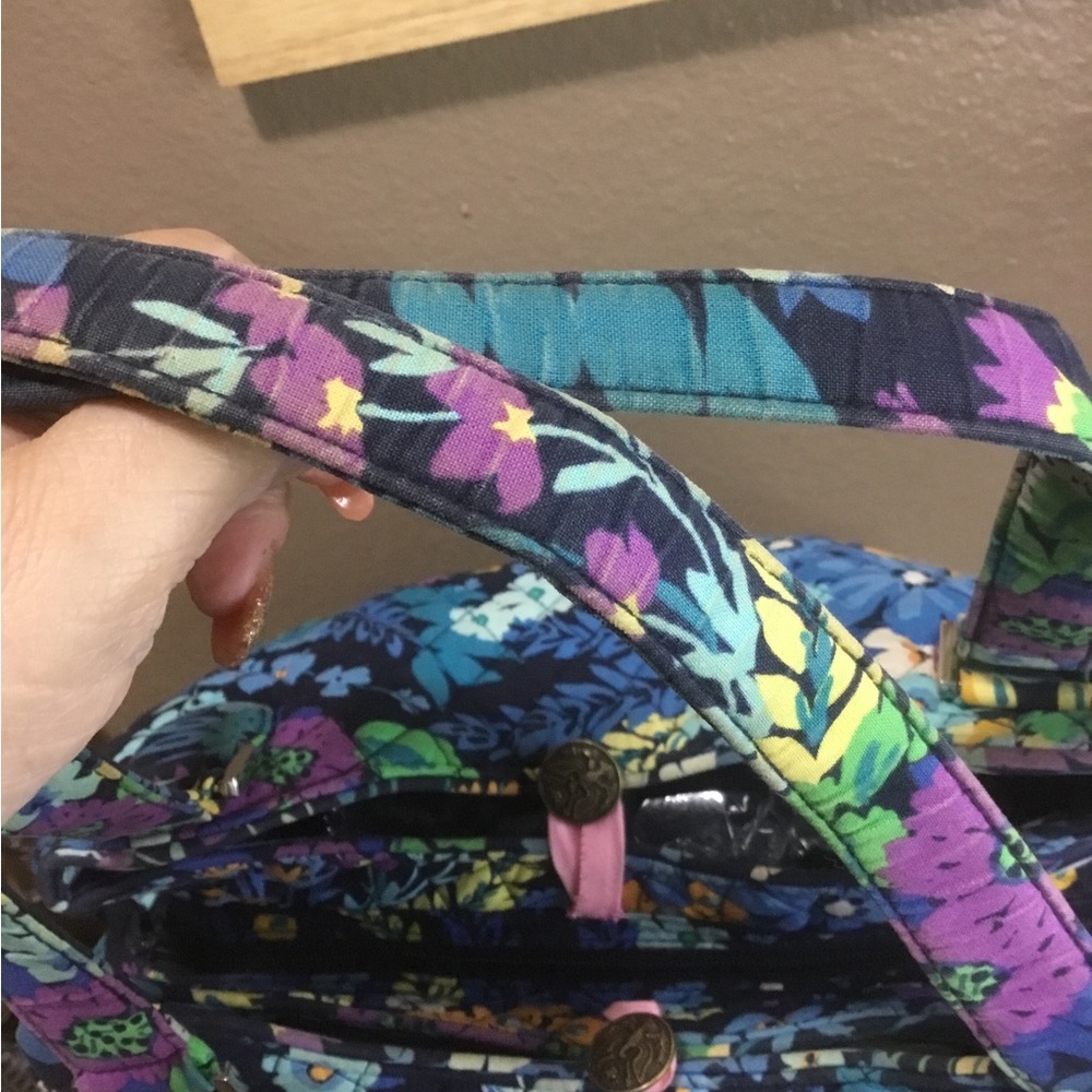 VERA BRADLEY BLUE FLORAL BAG - Picture 10 of 16